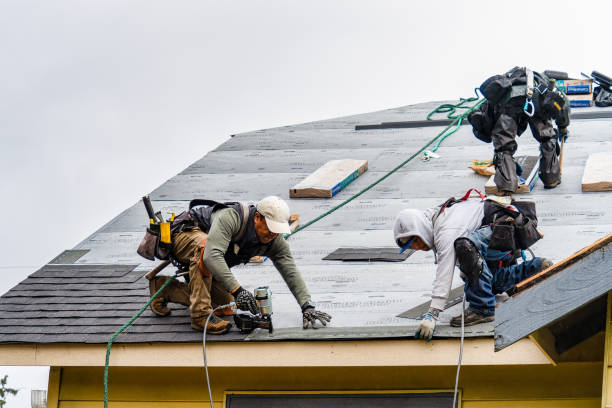 Professional Flat Roof Repair technician working in Dearborn, MO